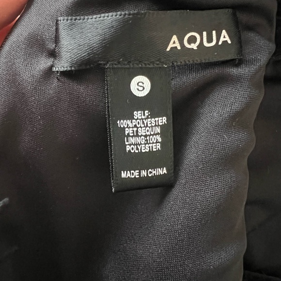 Aqua Green and Black Sequin Mini Dress - Size Small - Picture 4 of 4